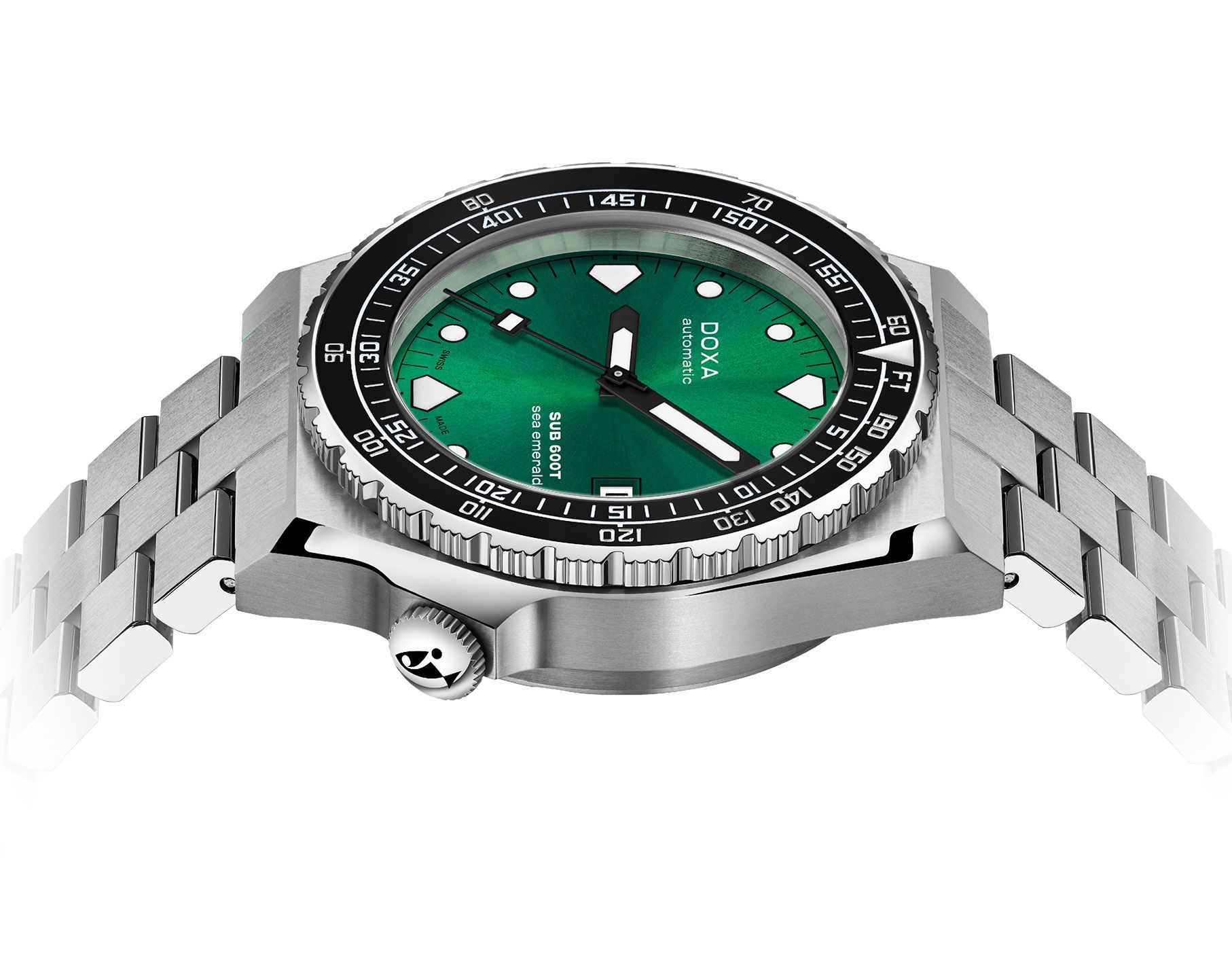 Doxa SUB 600T Sea Emerald Green Dial 40 mm Automatic Watch For Men - 5