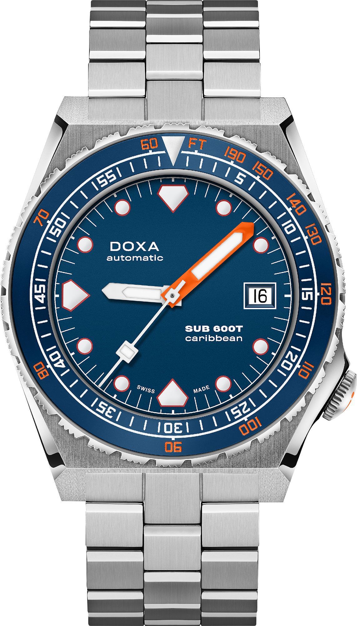 Doxa SUB 600T Caribbean Blue Dial 40 mm Automatic Watch For Men - 1