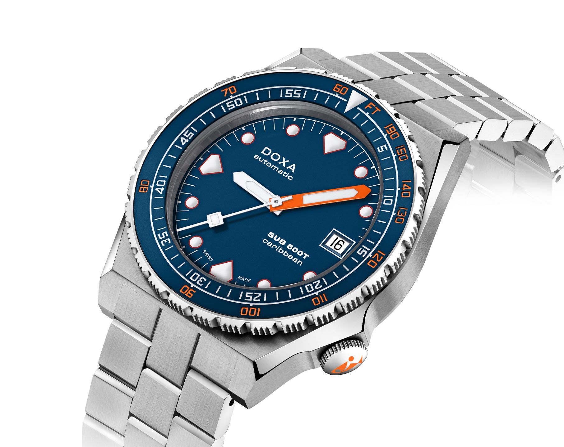 Doxa SUB 600T Caribbean Blue Dial 40 mm Automatic Watch For Men - 3