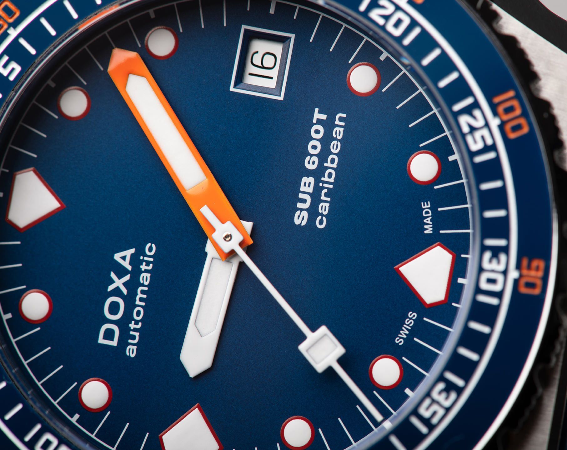 Doxa SUB 600T Caribbean Blue Dial 40 mm Automatic Watch For Men - 7