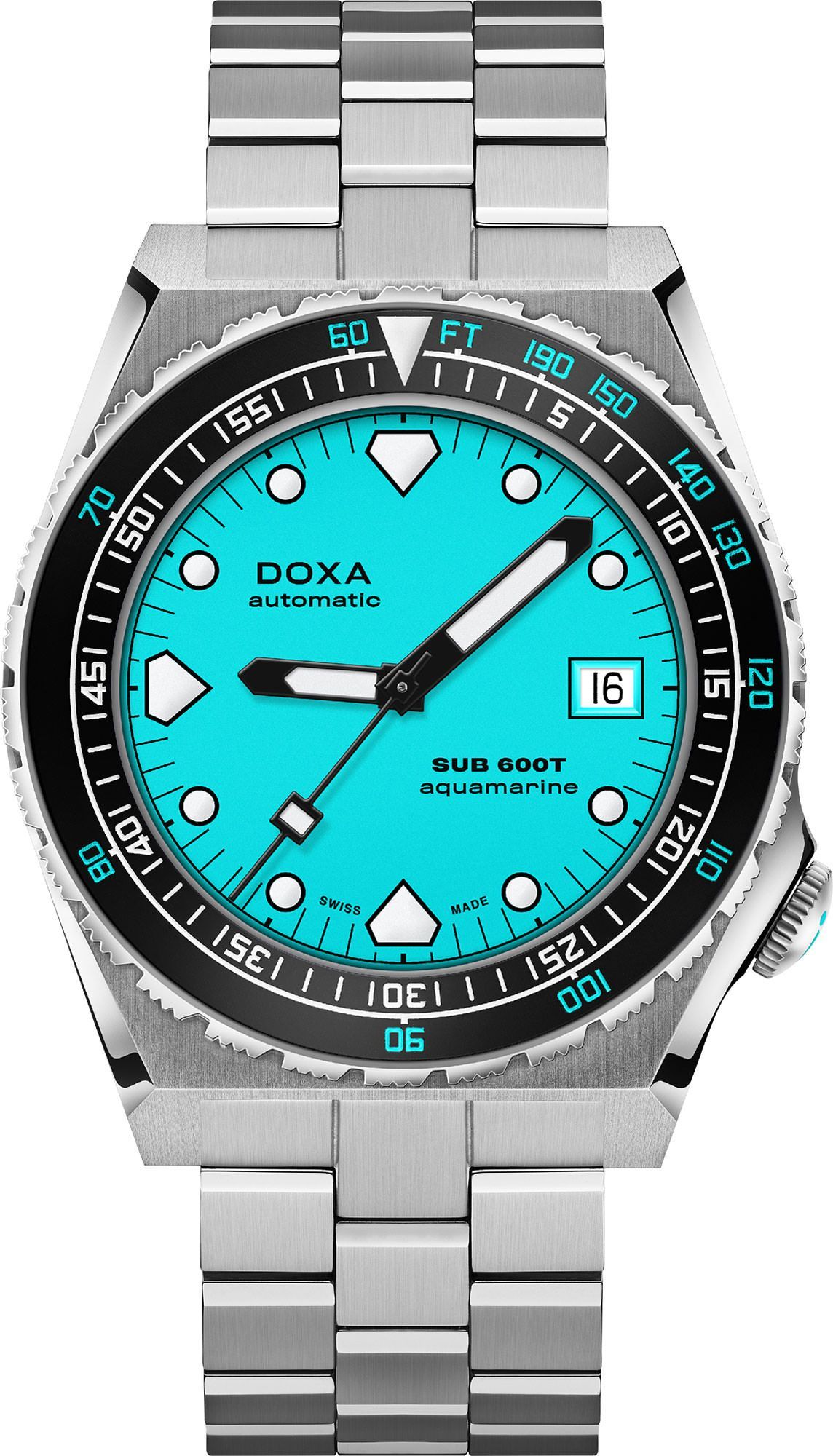 Doxa SUB 600T Aquamarine Turquoise Dial 40 mm Automatic Watch For Men - 1