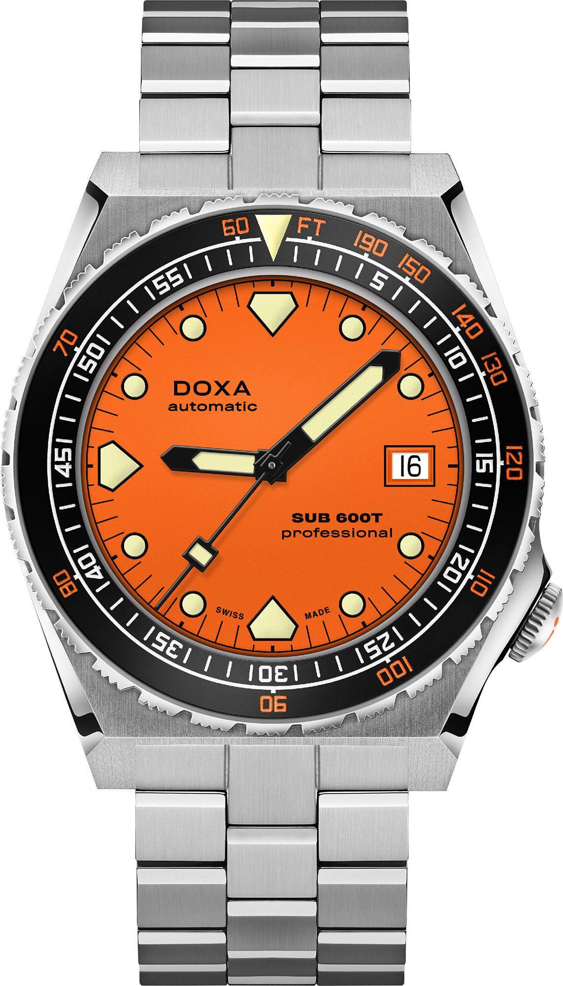 Doxa SUB 600T Professional Orange Dial 40 mm Automatic Watch For Men - 1