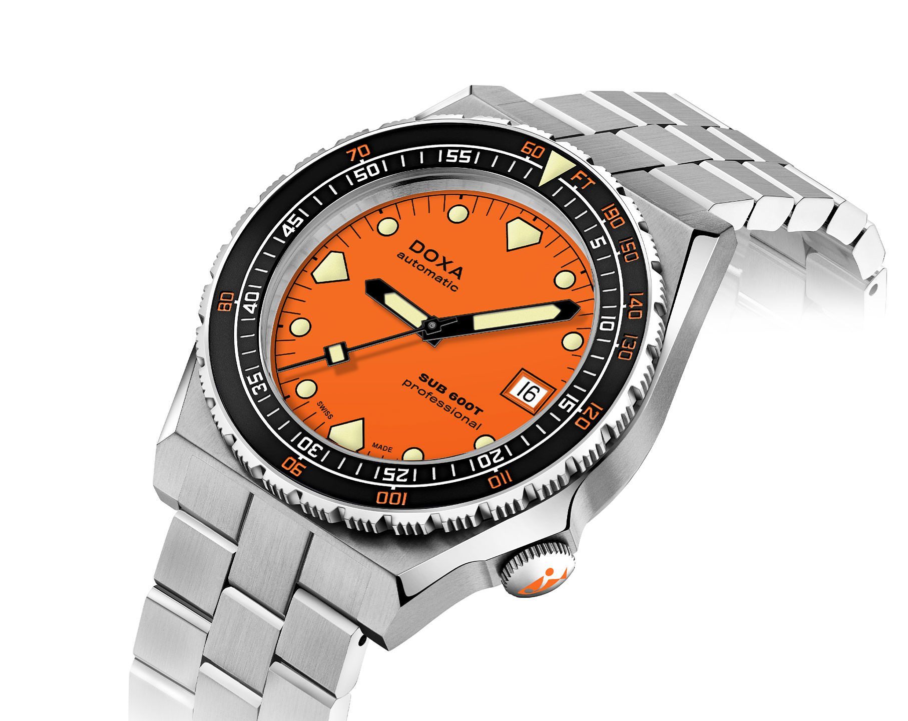 Doxa SUB 600T Professional Orange Dial 40 mm Automatic Watch For Men - 2