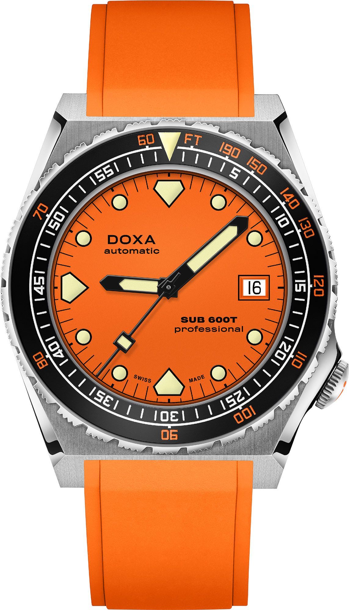 Doxa Professional 40 mm Watch in Orange Dial For Men - 1