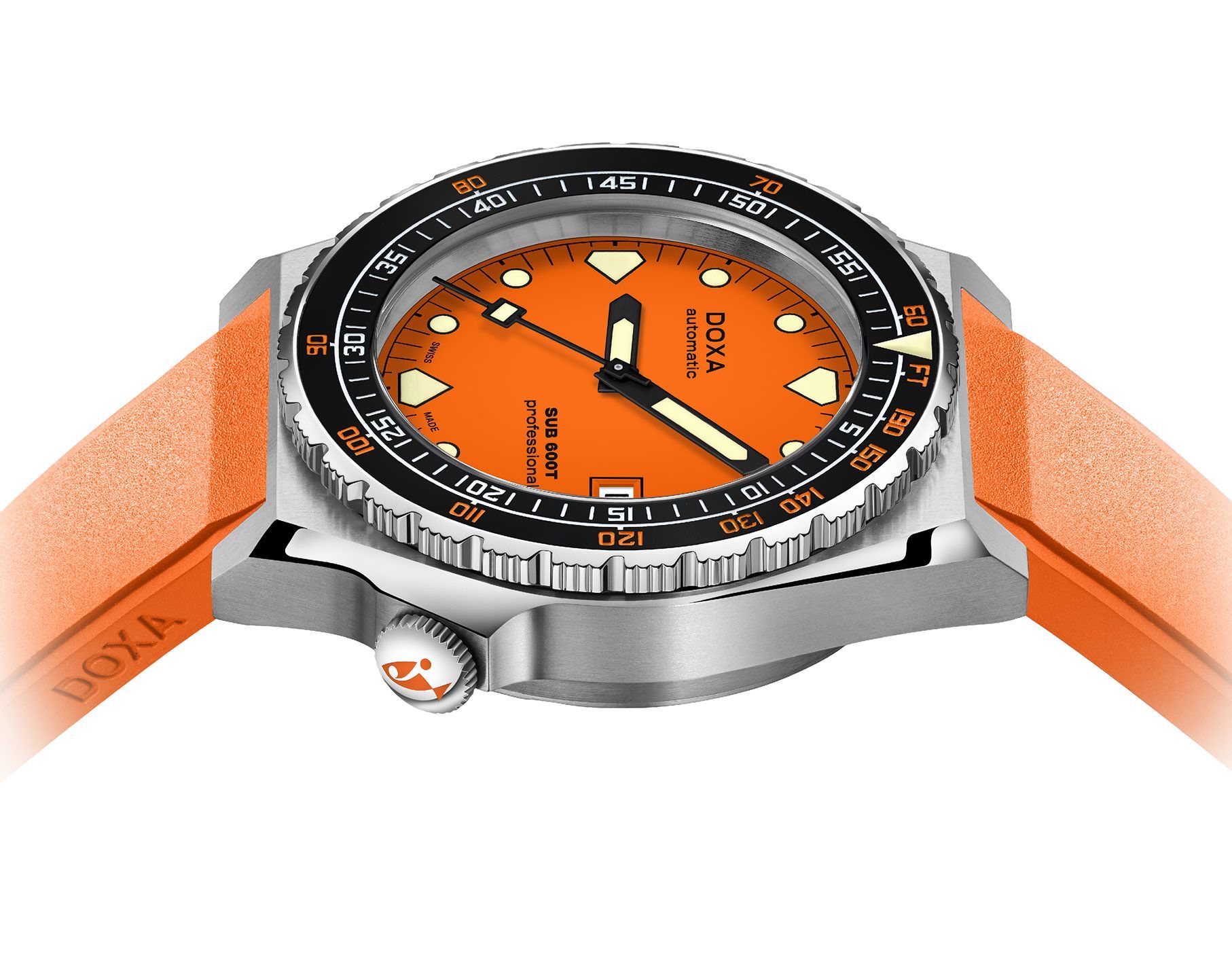 Doxa Professional 40 mm Watch in Orange Dial For Men - 3
