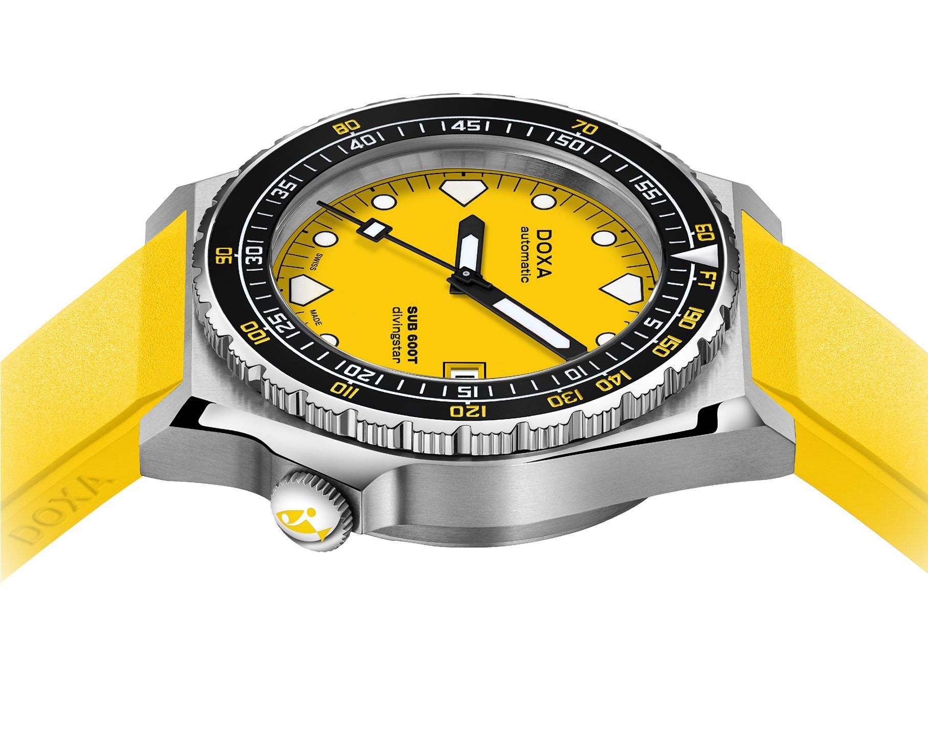 Doxa SUB 600T Divingstar Yellow Dial 40 mm Automatic Watch For Men - 3