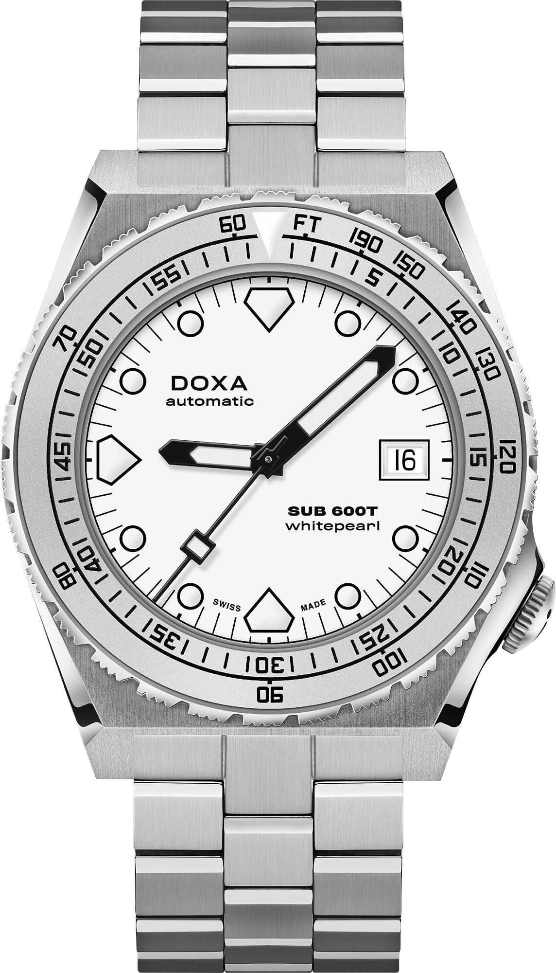 Doxa SUB 600T Whitepearl White Dial 40 mm Automatic Watch For Men - 1