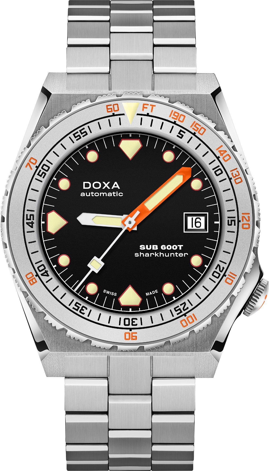 Doxa SUB 600T Sharkhunter Black Dial 40 mm Automatic Watch For Men - 1