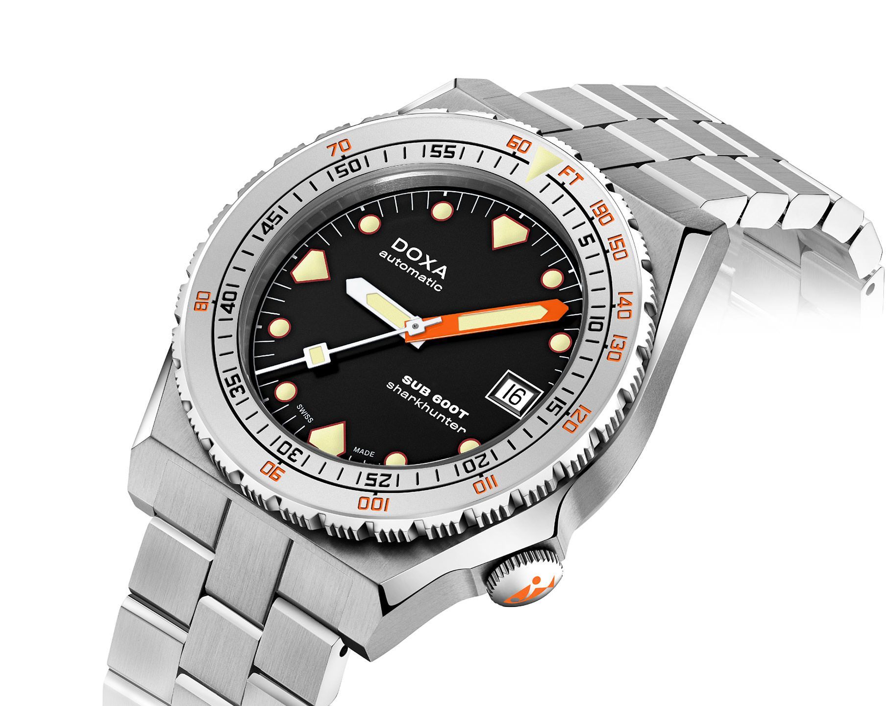 Doxa SUB 600T Sharkhunter Black Dial 40 mm Automatic Watch For Men - 2