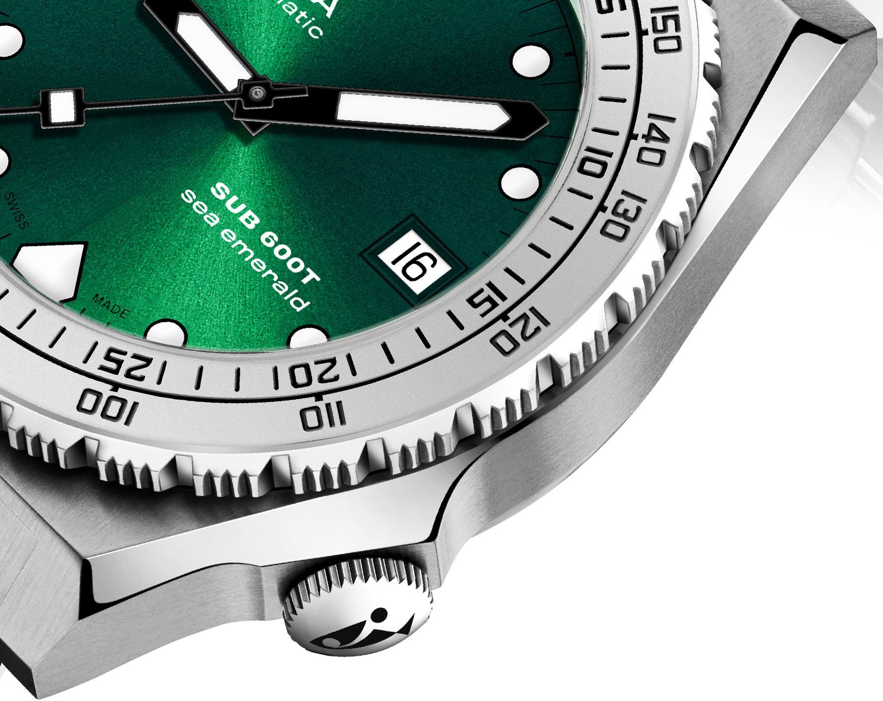 Doxa SUB 600T Sea Emerald Green Dial 40 mm Automatic Watch For Men - 2