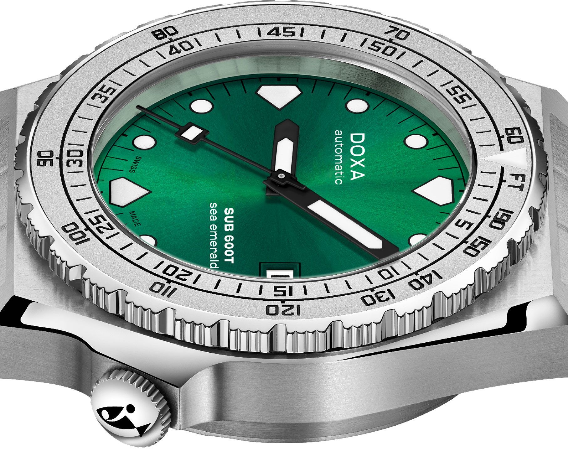 Doxa SUB 600T Sea Emerald Green Dial 40 mm Automatic Watch For Men - 3
