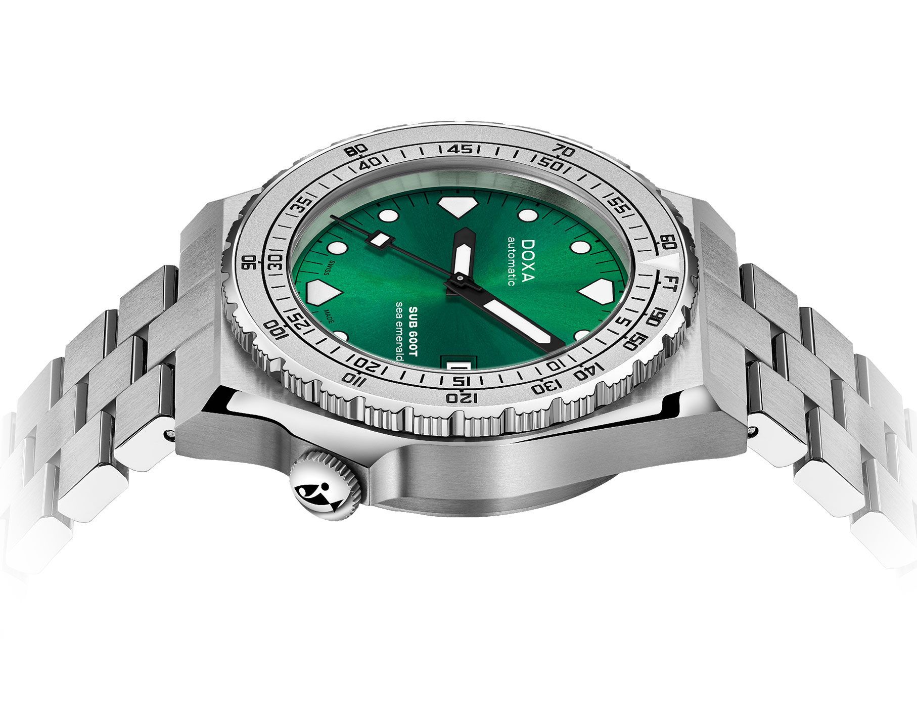 Doxa SUB 600T Sea Emerald Green Dial 40 mm Automatic Watch For Men - 5