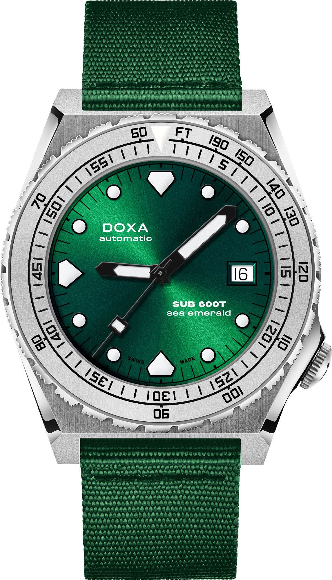 Doxa SUB 600T Sea Emerald Green Dial 40 mm Automatic Watch For Men - 1