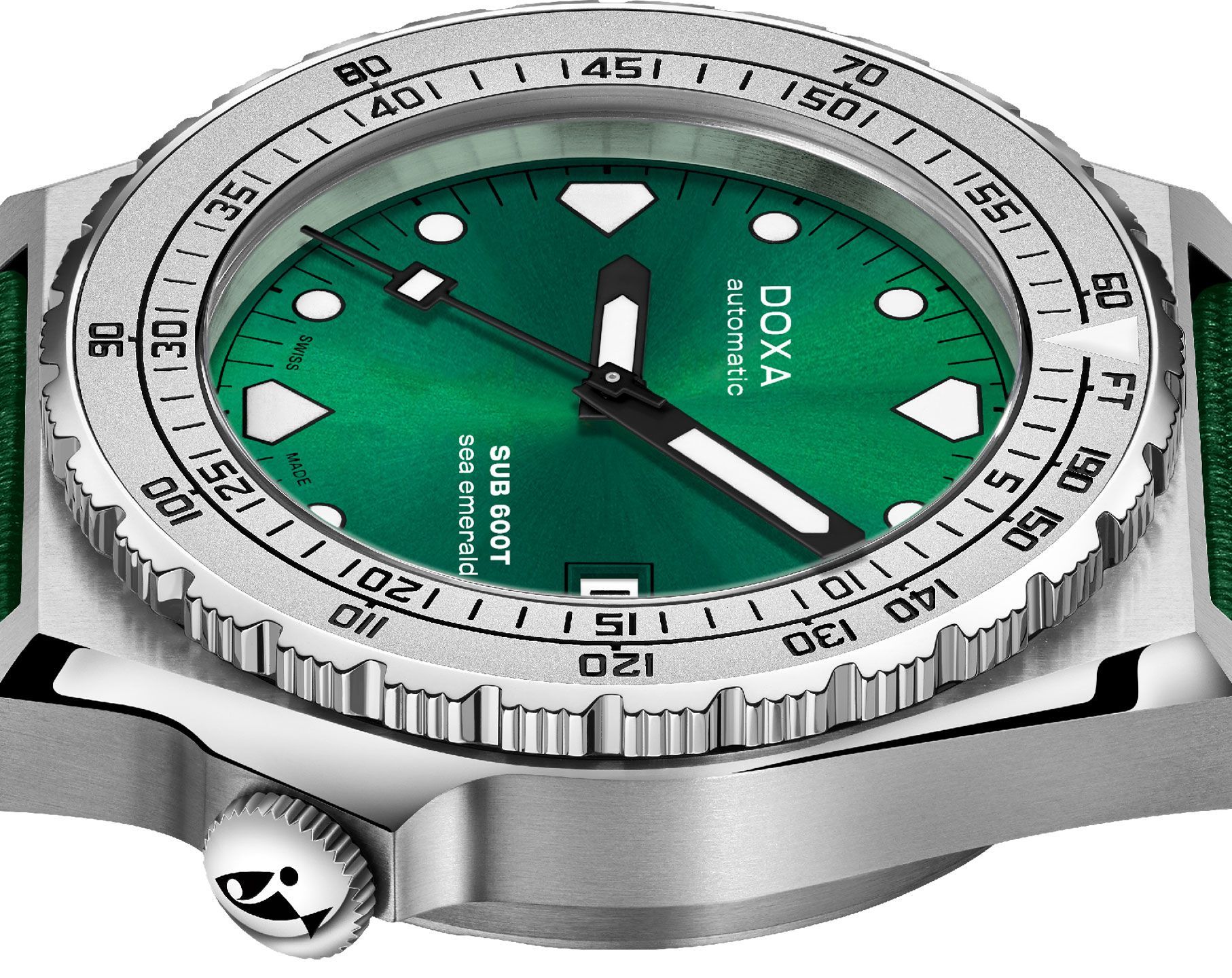 Doxa SUB 600T Sea Emerald Green Dial 40 mm Automatic Watch For Men - 3
