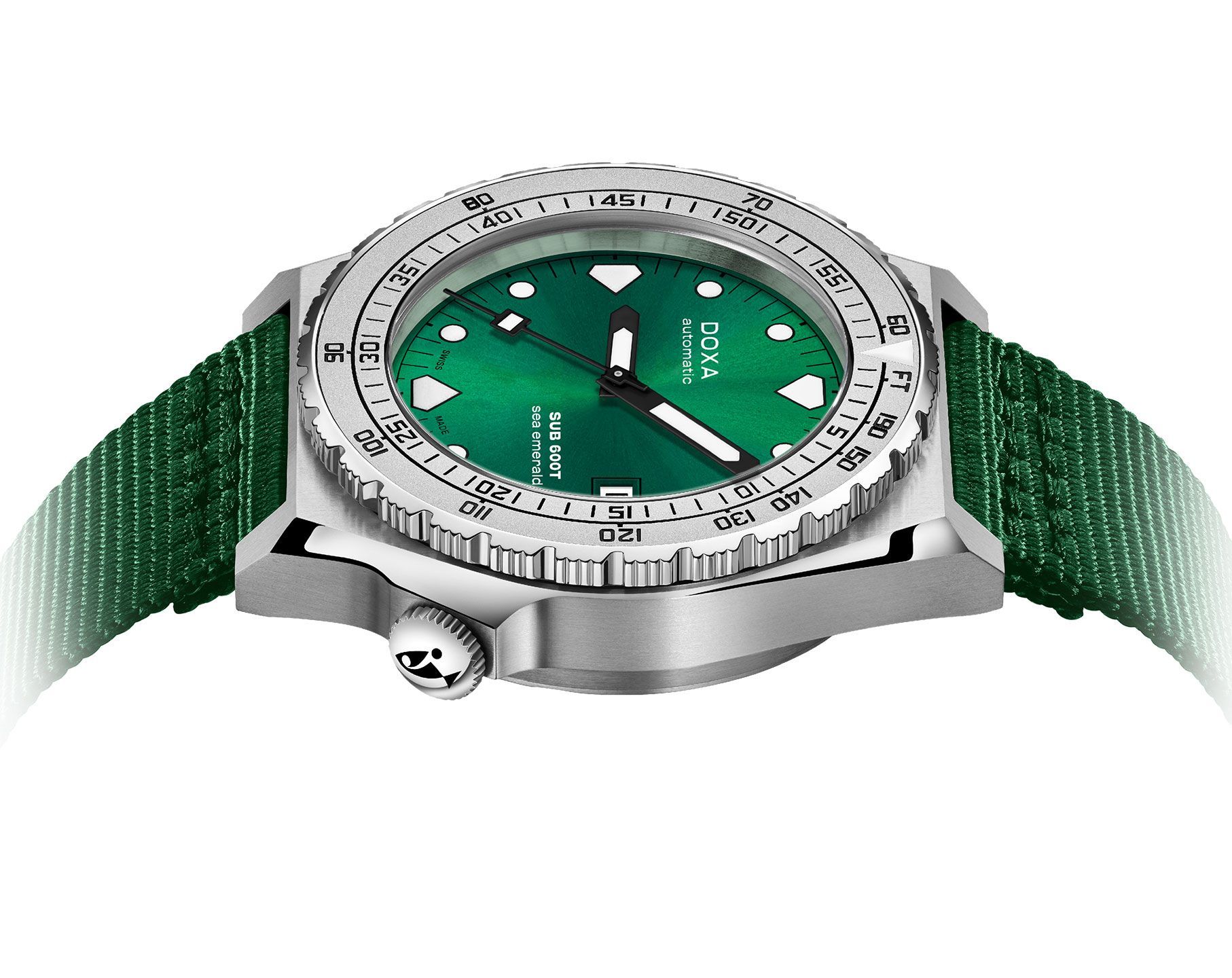 Doxa SUB 600T Sea Emerald Green Dial 40 mm Automatic Watch For Men - 5