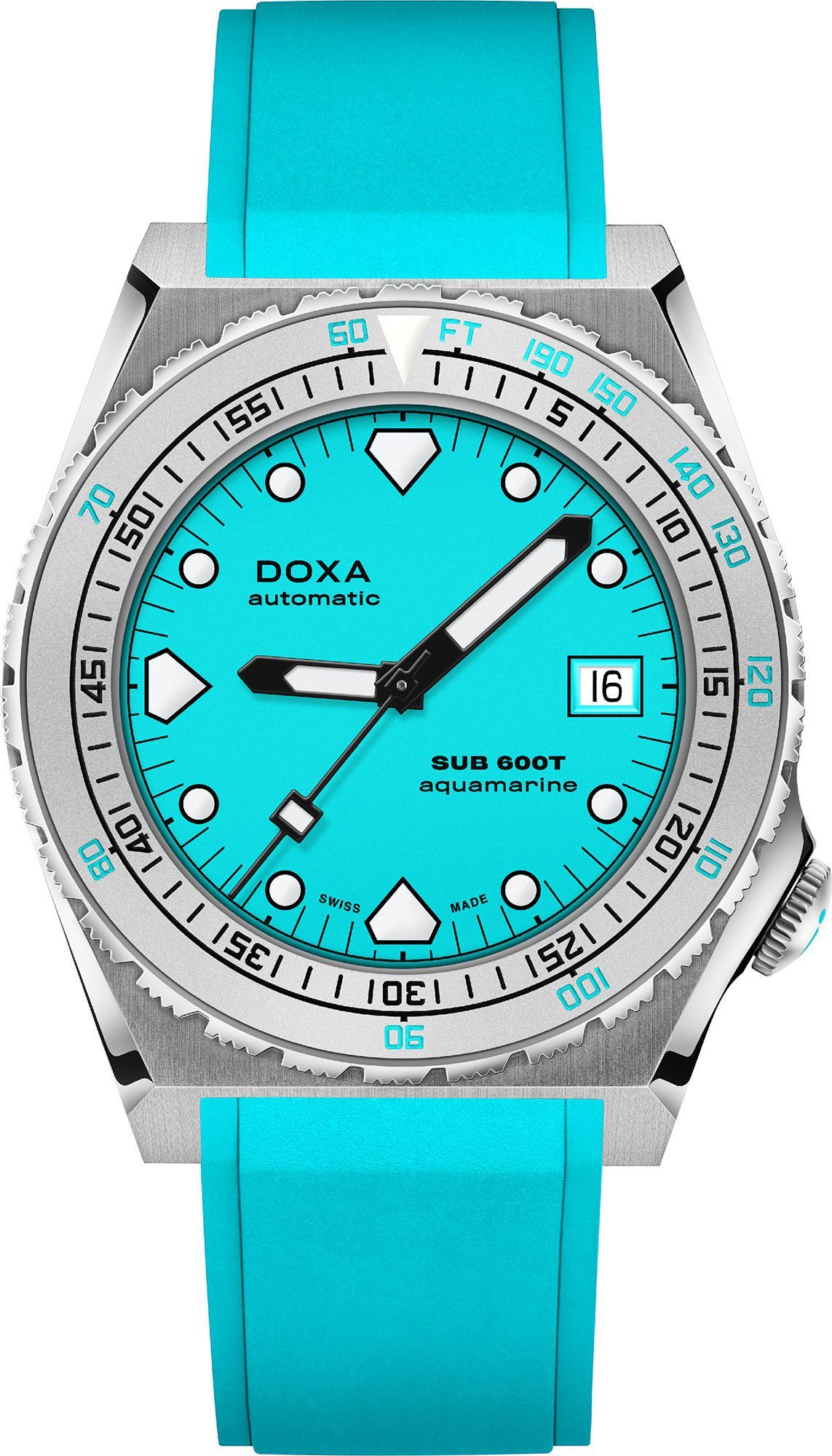 Doxa SUB 600T Aquamarine Turquoise Dial 40 mm Automatic Watch For Men - 1