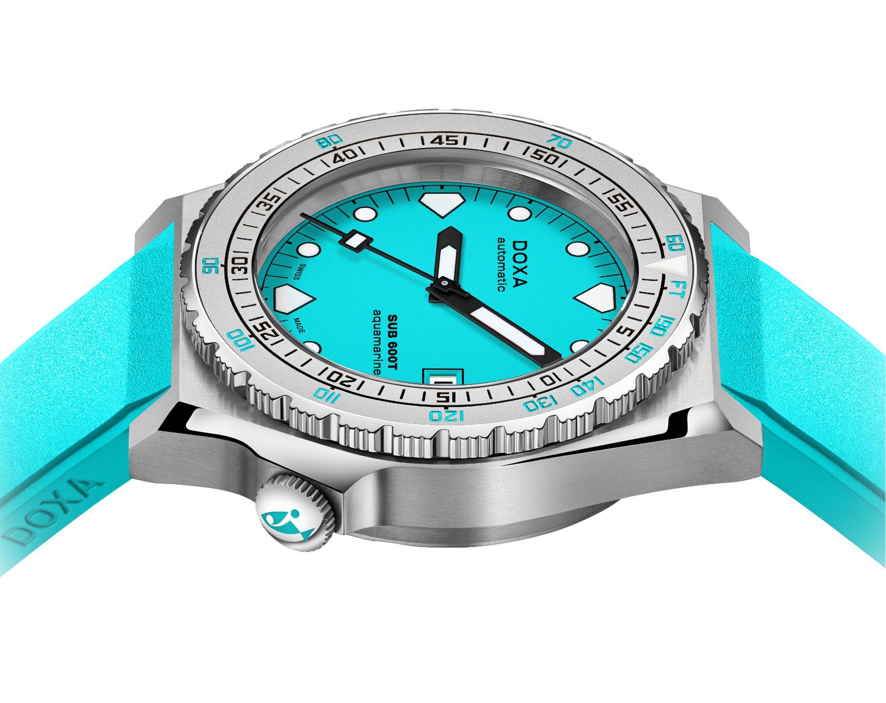 Doxa SUB 600T Aquamarine Turquoise Dial 40 mm Automatic Watch For Men - 3