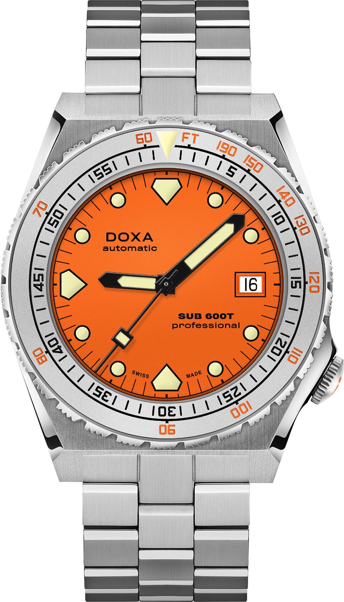 Doxa Professional 40 mm Watch in Orange Dial For Men - 1