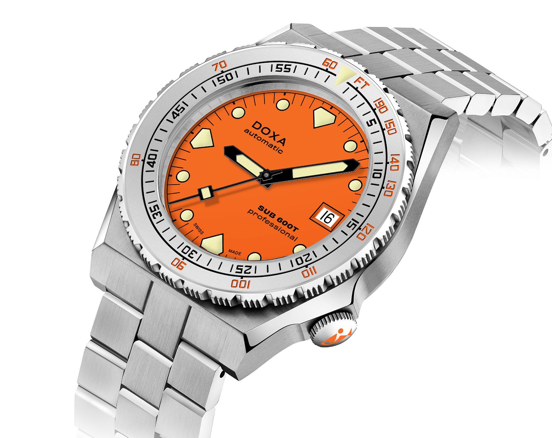 Doxa Professional 40 mm Watch in Orange Dial For Men - 2