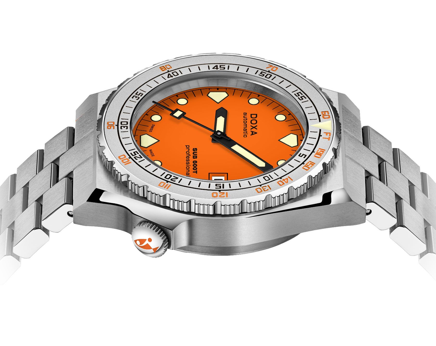 Doxa Professional 40 mm Watch in Orange Dial For Men - 3