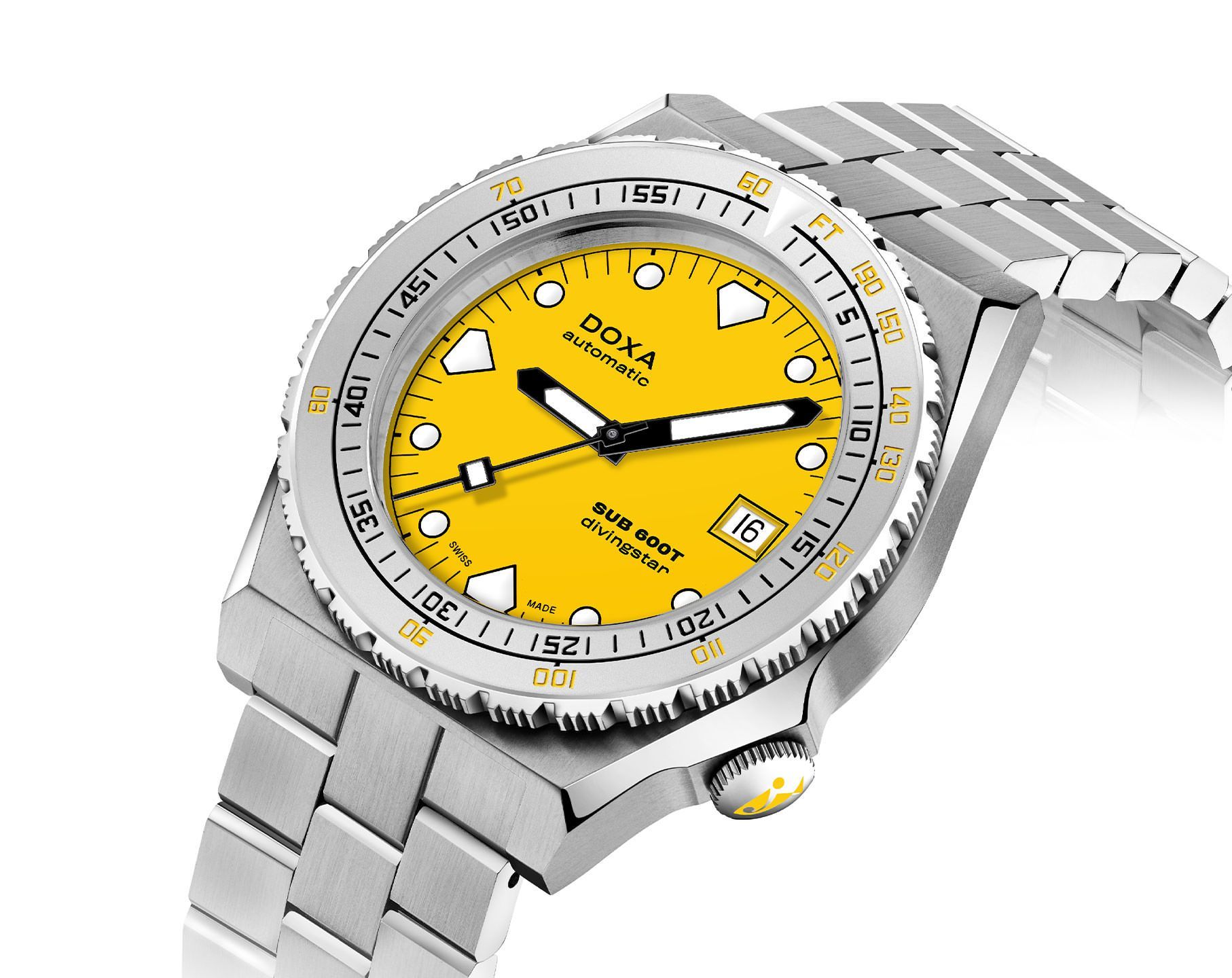 Doxa SUB 600T Divingstar Yellow Dial 40 mm Automatic Watch For Men - 2