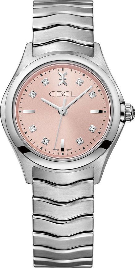 Ebel Wave  Pink Dial 30 mm Quartz Watch For Women - 1