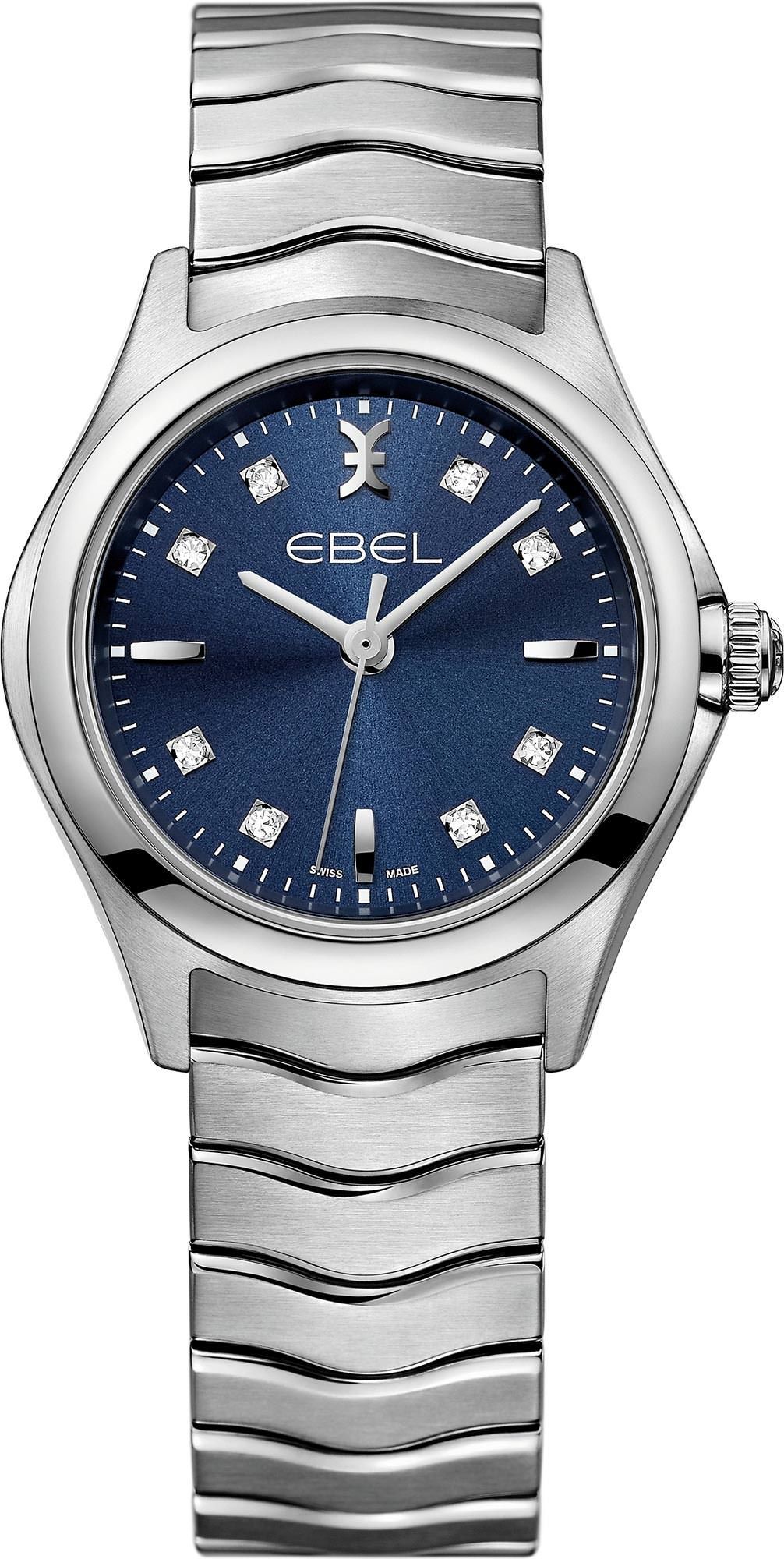 Ebel Wave  Blue Dial 30 mm Quartz Watch For Women - 1