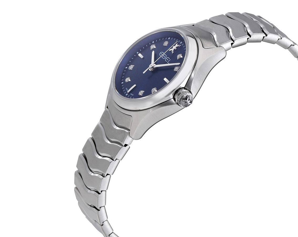 Ebel Wave  Blue Dial 30 mm Quartz Watch For Women - 3