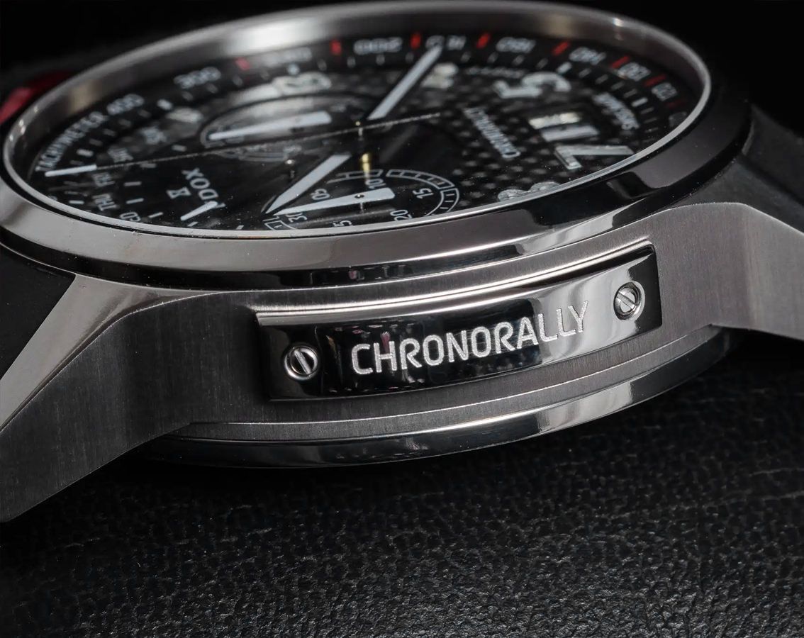 Edox Chronorally  Black Dial 48 mm Quartz Watch For Men - 4
