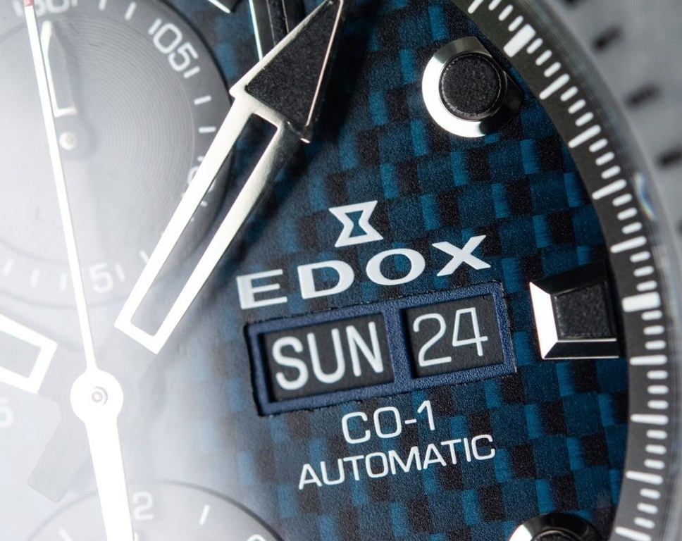 Edox CO-1  Blue Dial 45 mm Automatic Watch For Men - 7