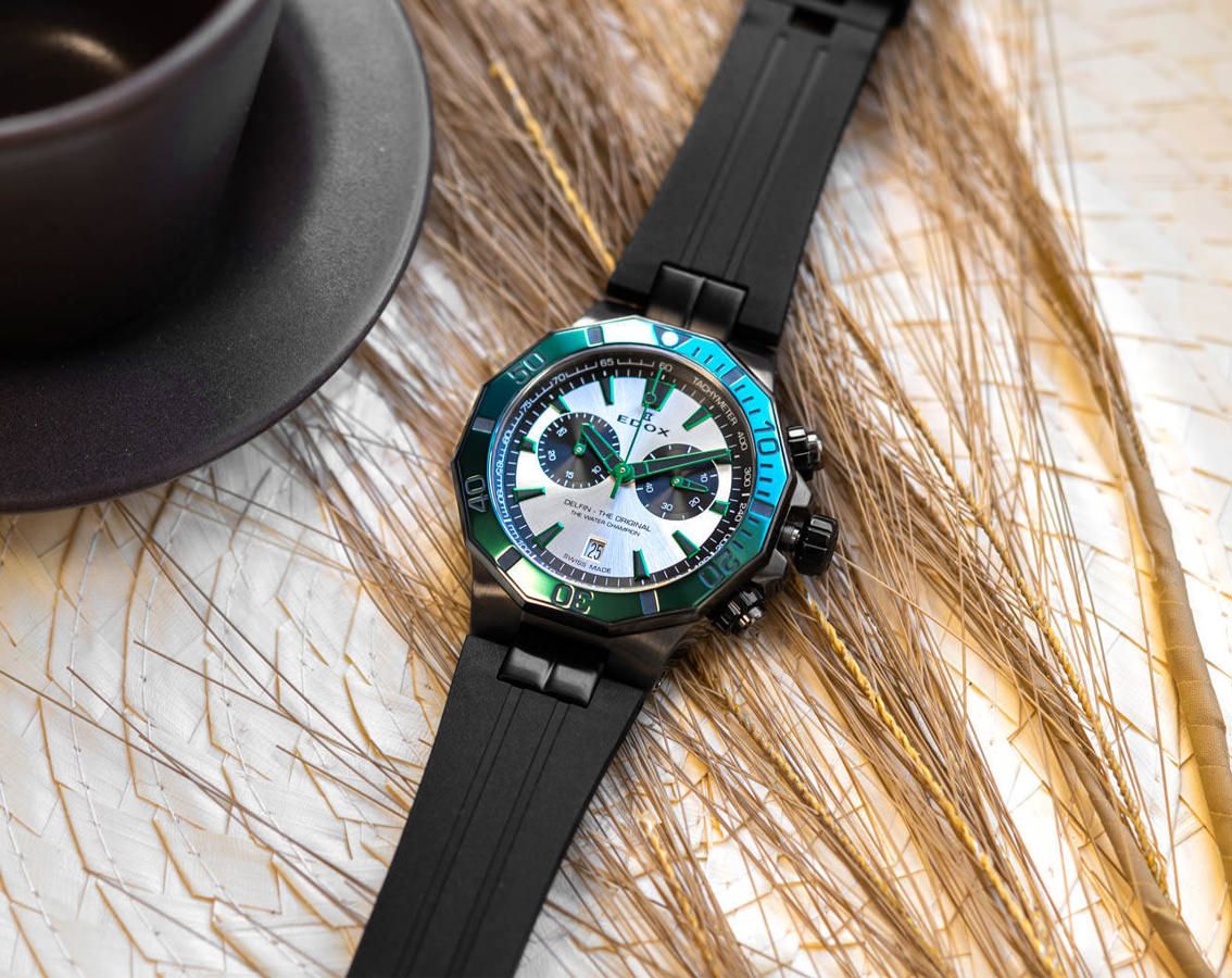 Edox Delfin The Original Quartz Watch | 10112 37GNVCA ANV