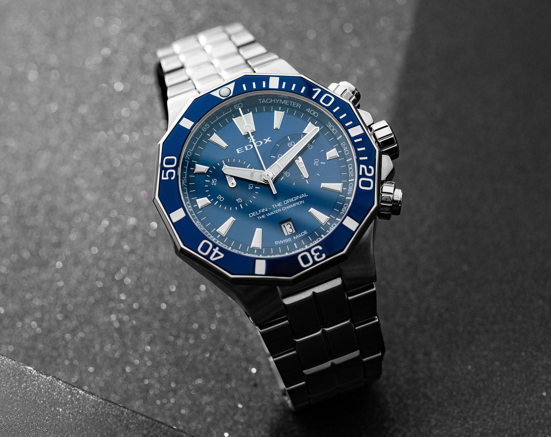 Edox Delfin The Original Quartz Watch | 10112-3BUM-BUIN