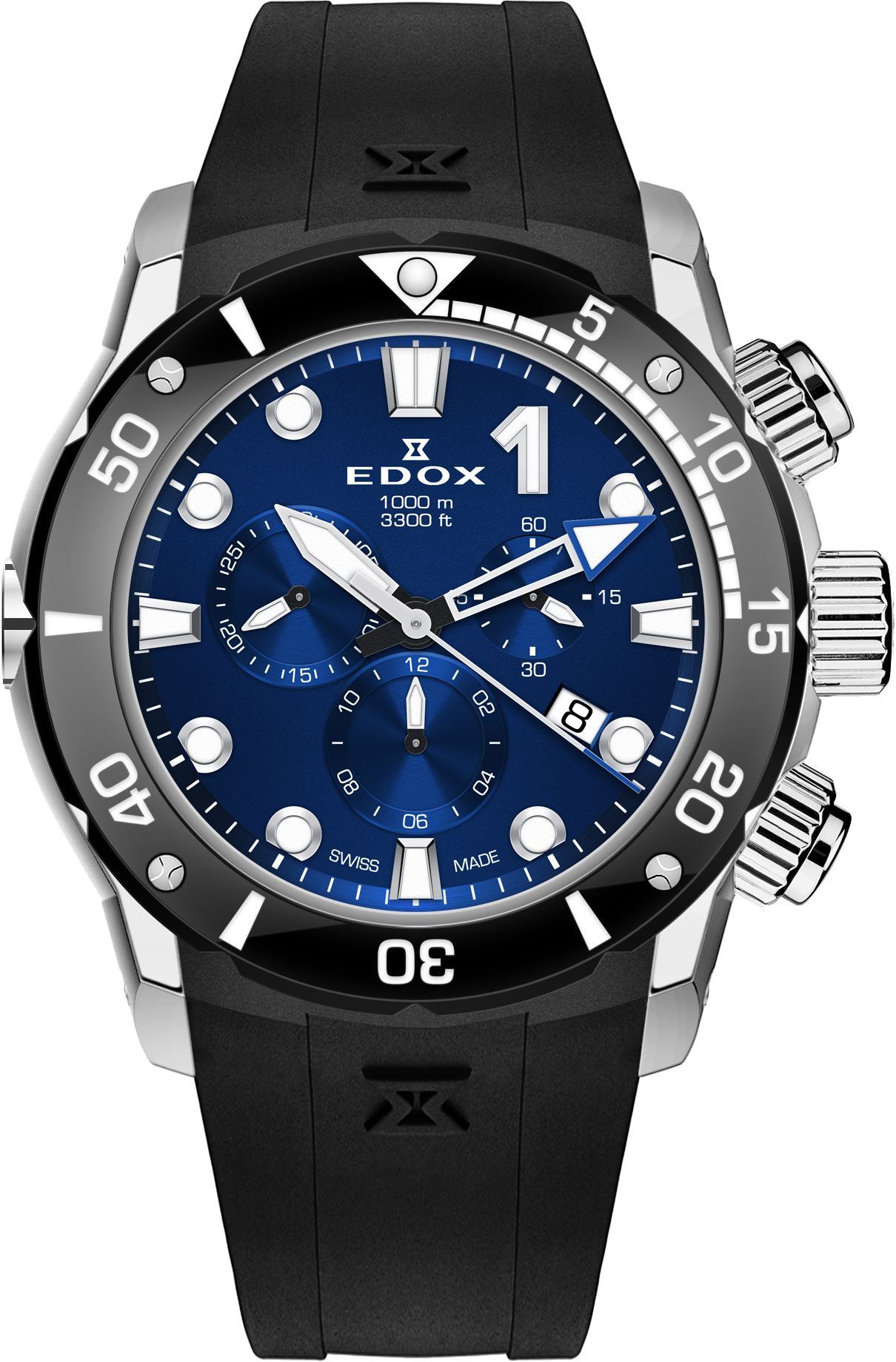 Edox CO-1  Blue Dial 45 mm Quartz Watch For Men - 1