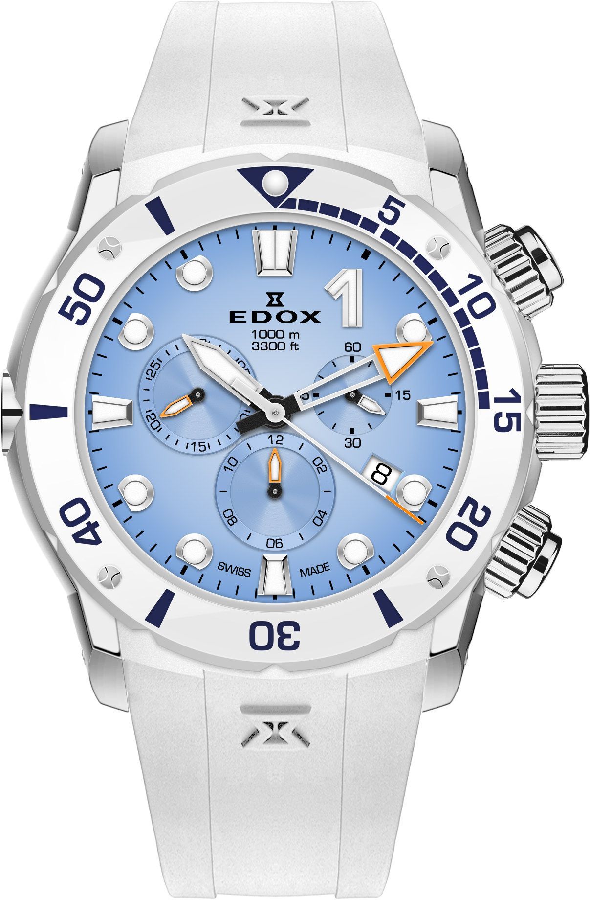 Edox CO-1  Blue Dial 45 mm Quartz Watch For Men - 1