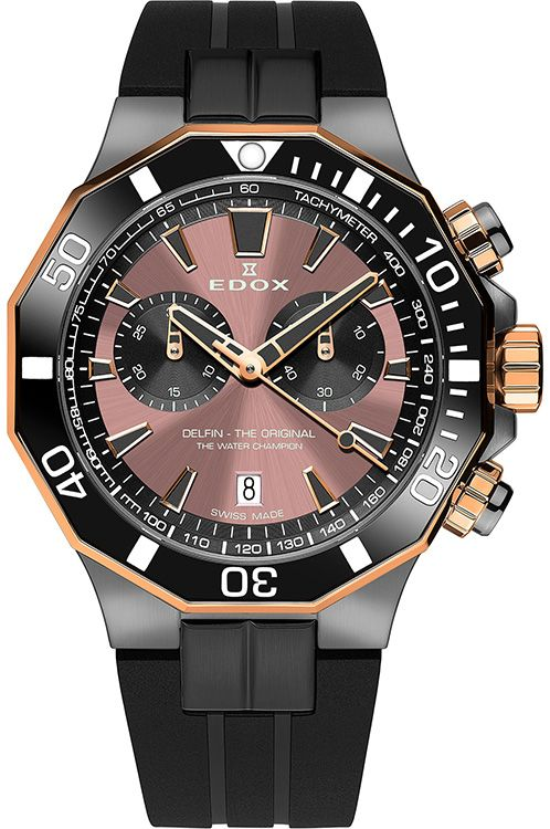 Edox Delfin The Original Quartz Watch | 10112 357GRNCA BRNR