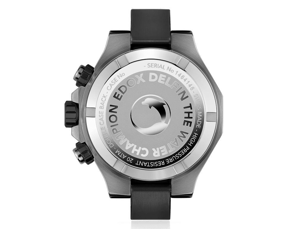 Edox Delfin The Original  Silver Dial 43 mm Quartz Watch For Men - 2