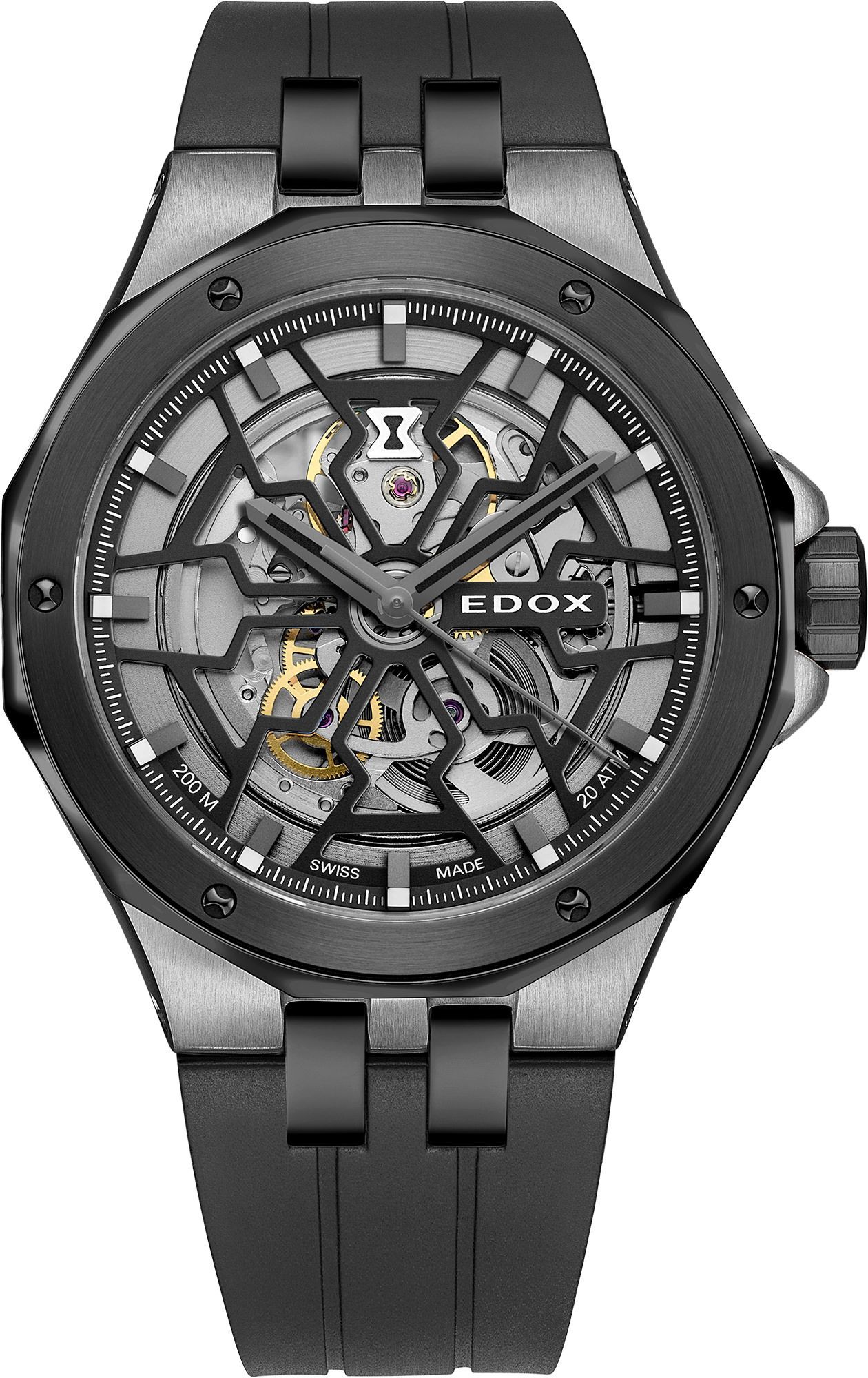 Edox Delfin The Original  Skeleton Dial 43 mm Automatic Watch For Men - 1