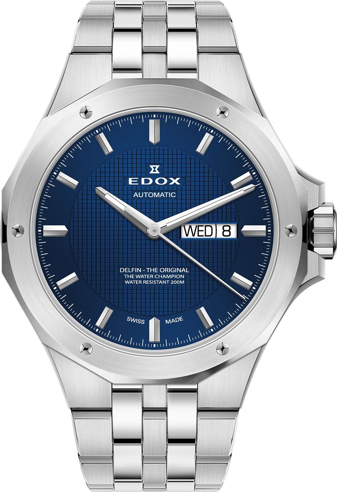 Edox Delfin The Original  Blue Dial 43 mm Automatic Watch For Men - 1