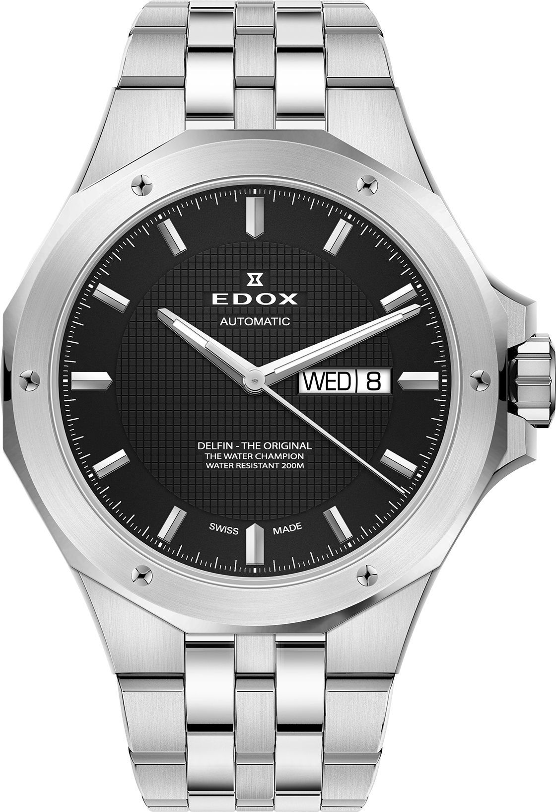 Edox Delfin The Original  Black Dial 43 mm Automatic Watch For Men - 1