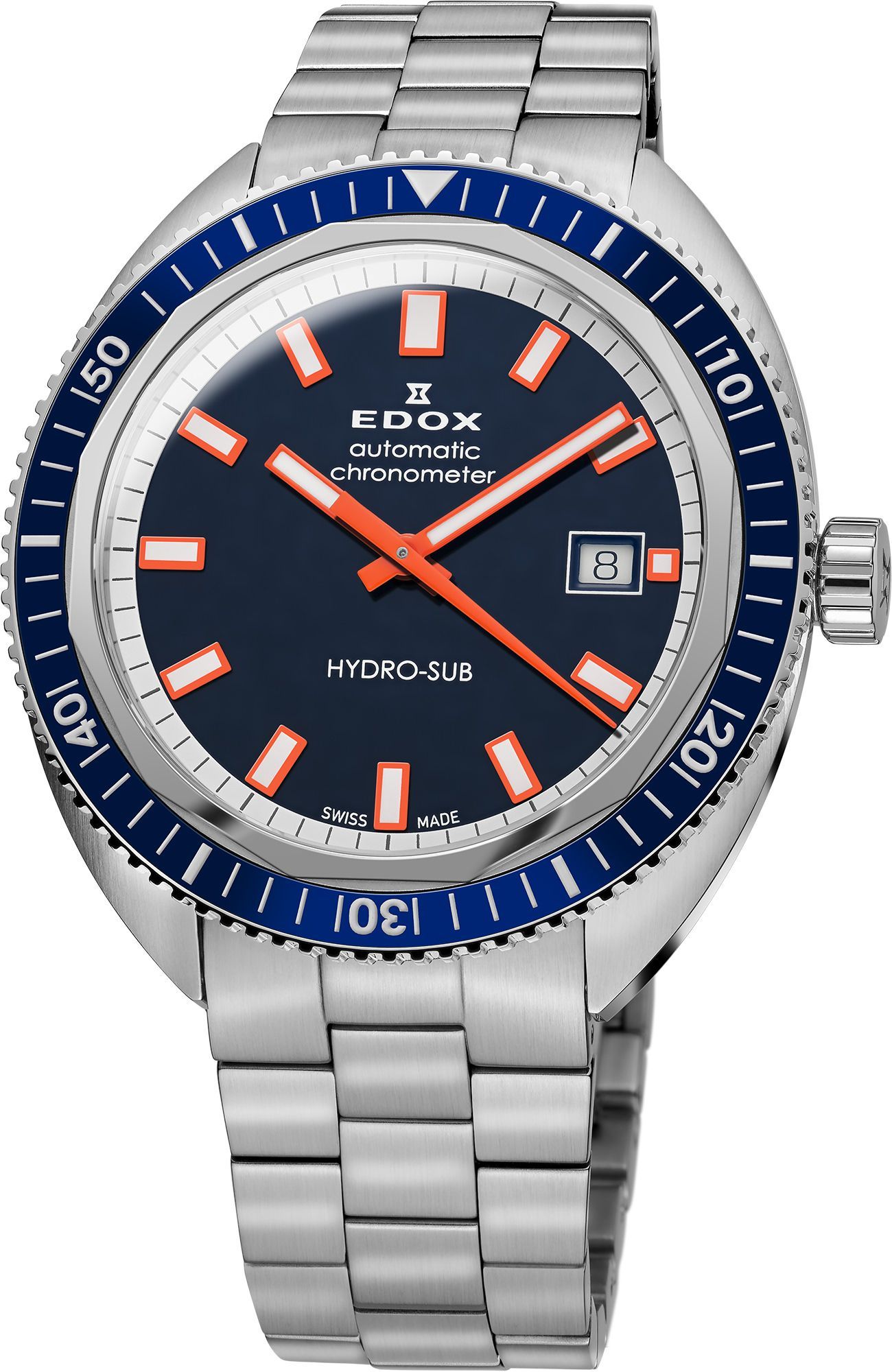 Edox Hydro-Sub  Blue Dial 42 mm Automatic Watch For Men - 1