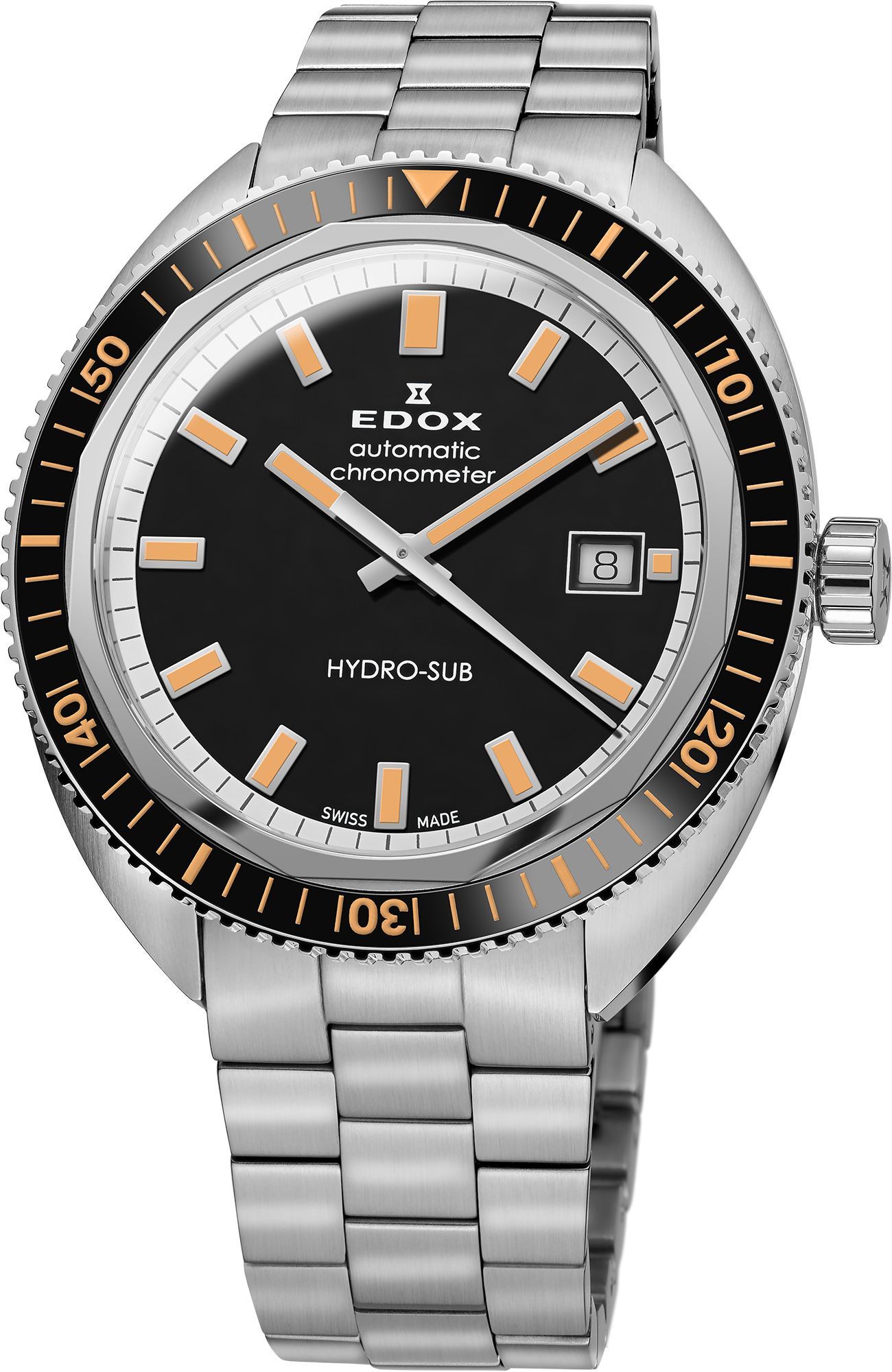 Edox Hydro-Sub  Black Dial 42 mm Automatic Watch For Men - 1