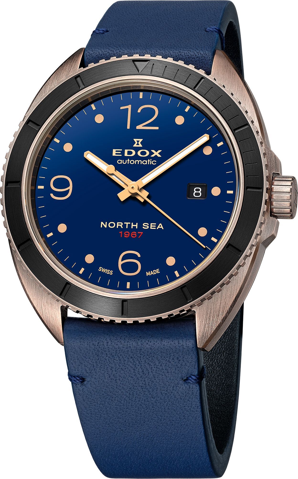 Edox North Sea  Blue Dial 43 mm Automatic Watch For Men - 1