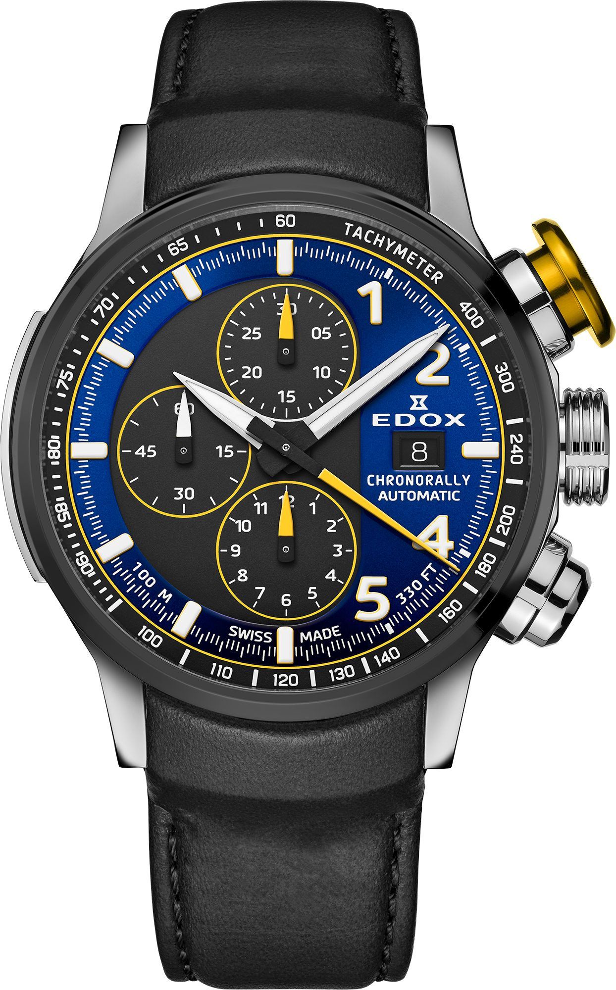 Edox Chronorally  Blue Dial 45 mm Automatic Watch For Men - 1