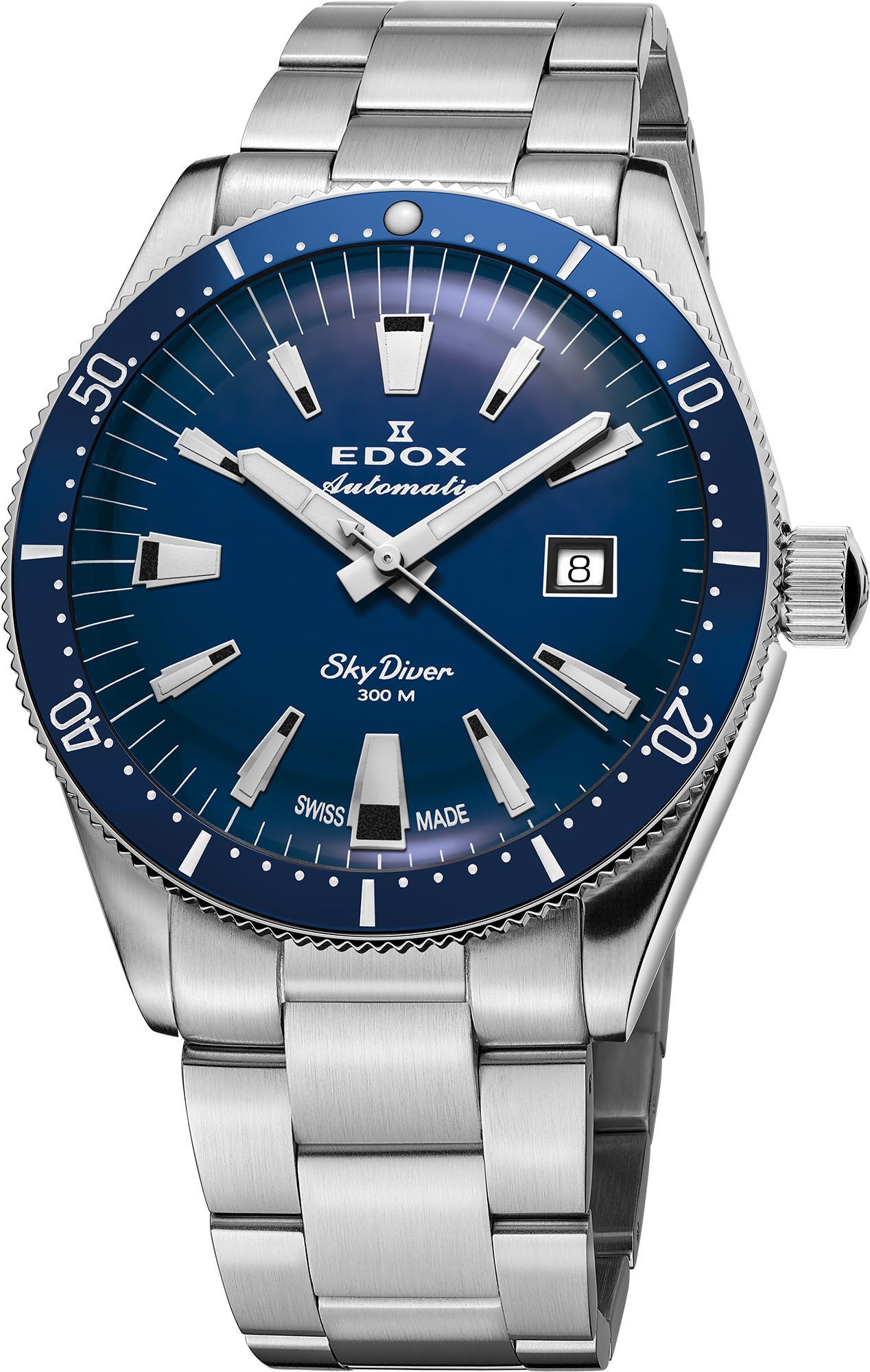 Edox SkyDiver  Blue Dial 42 mm Automatic Watch For Men - 1