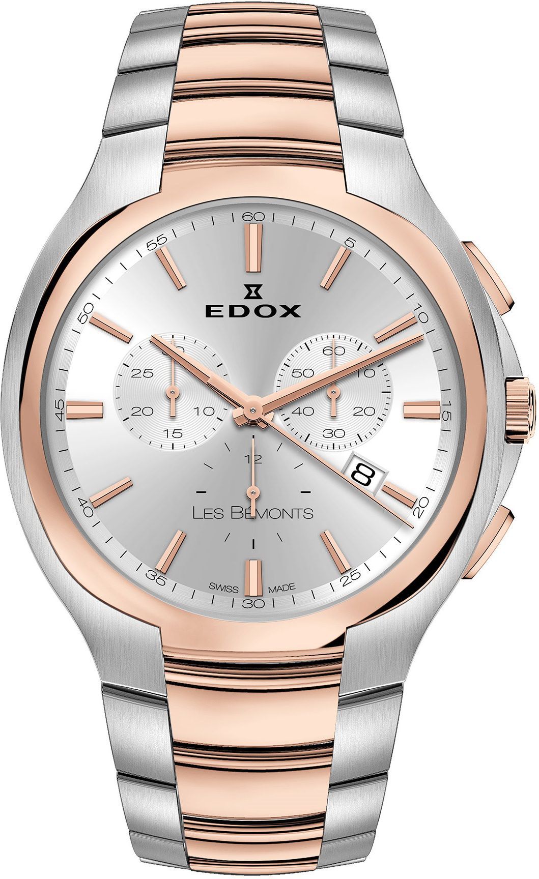 Edox Les Bémonts  Silver Dial 42 mm Quartz Watch For Men - 1