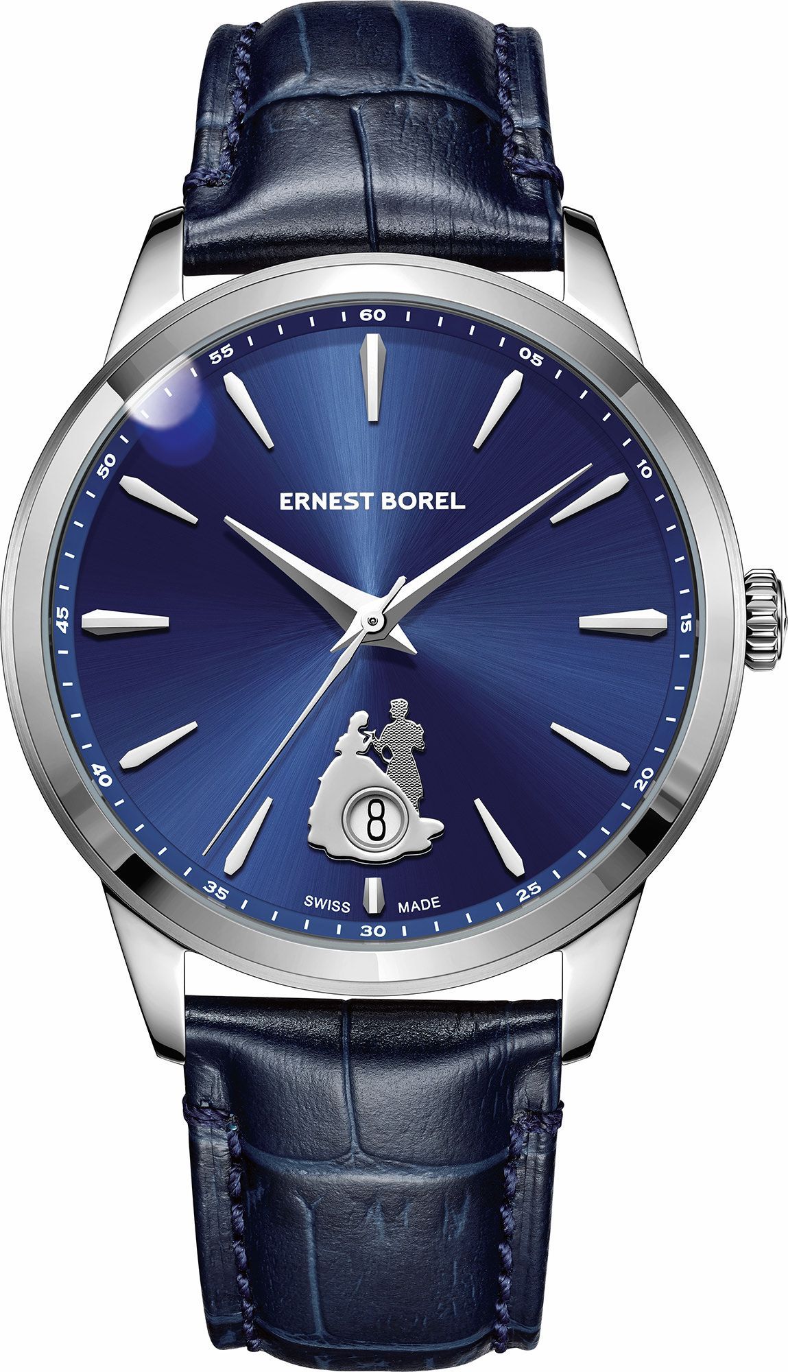 Ernest Borel Heartful  Blue Dial 40 mm Automatic Watch For Men - 1