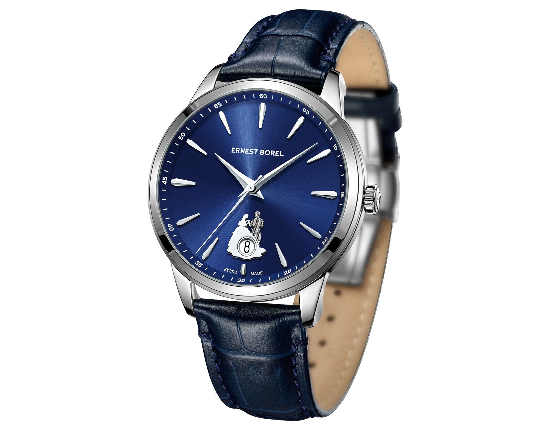 Ernest Borel Heartful  Blue Dial 40 mm Automatic Watch For Men - 2