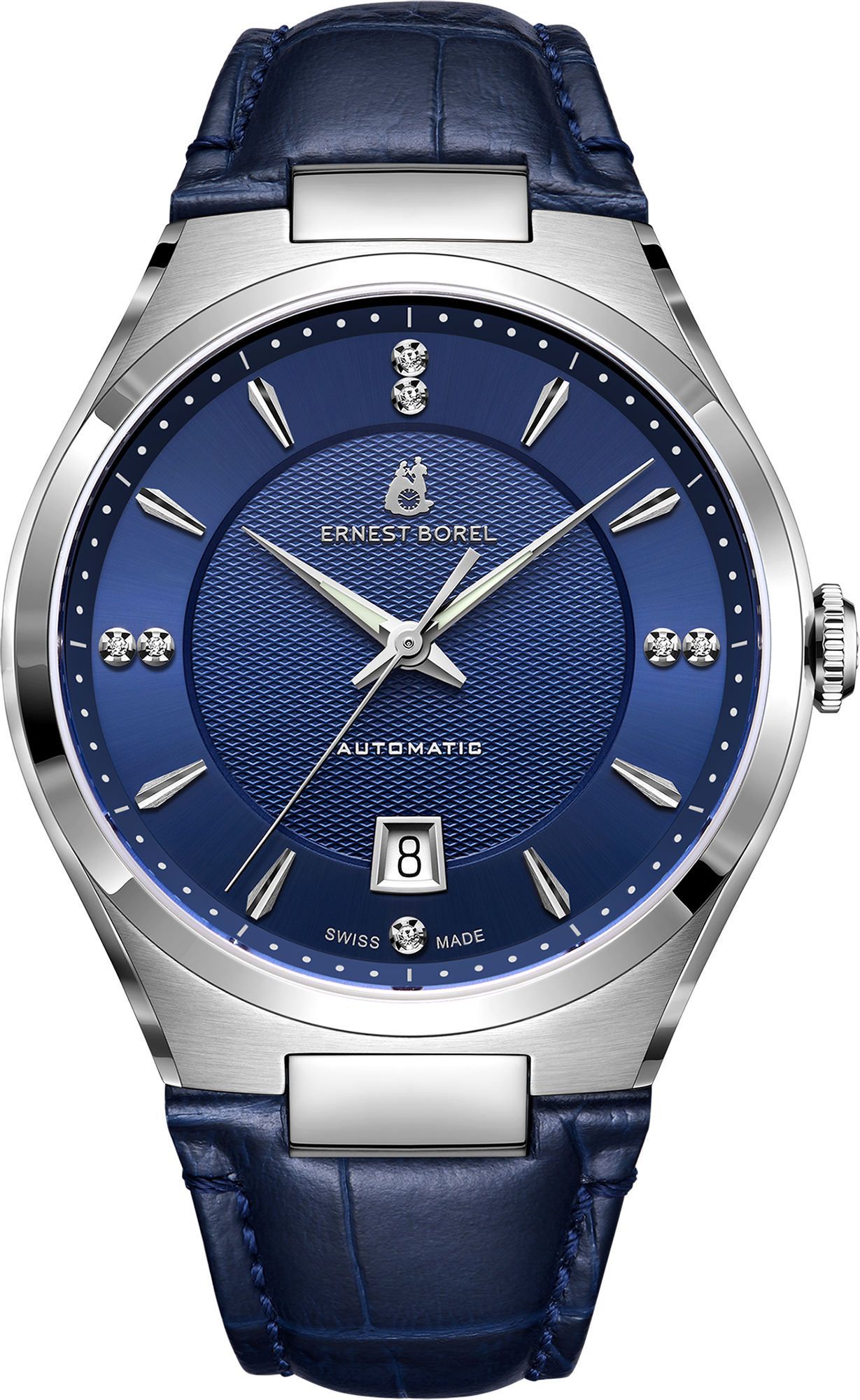 Ernest Borel Heritage  Blue Dial 40 mm Automatic Watch For Men - 1