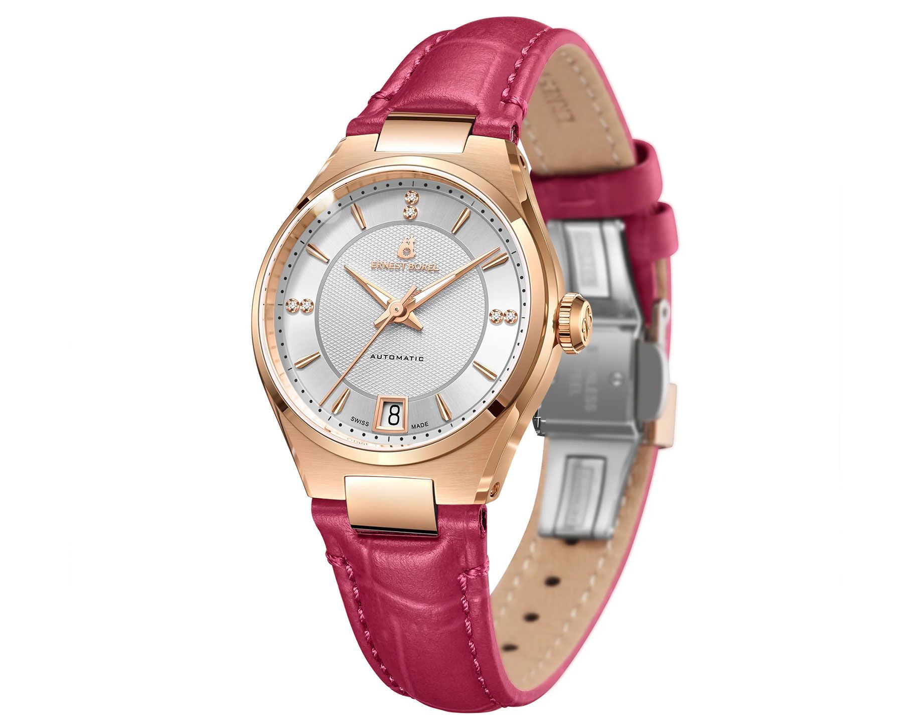Ernest Borel Heritage  Silver Dial 32.50 mm Automatic Watch For Women - 5