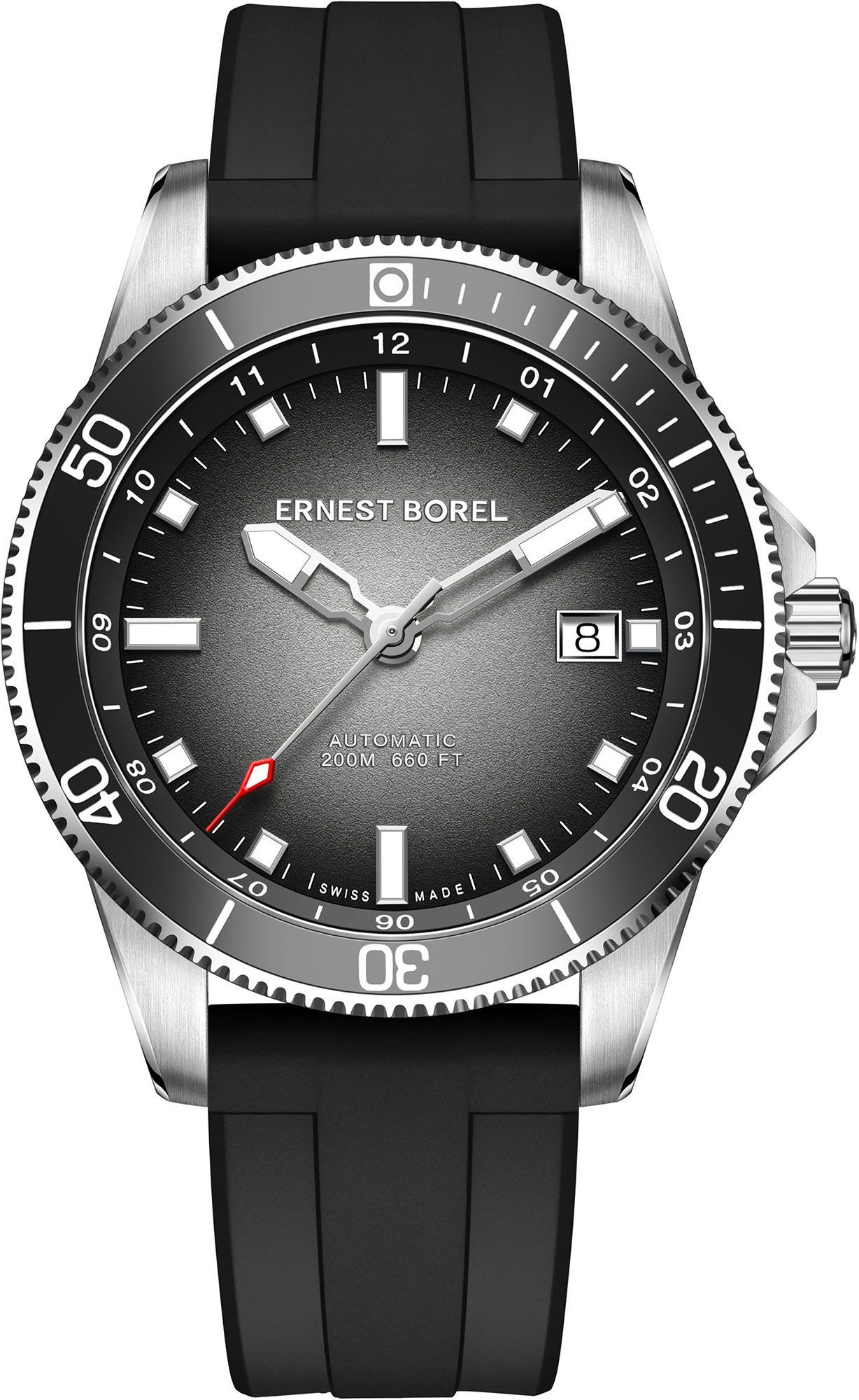 Ernest Borel Sage  Black Dial 42 mm Automatic Watch For Men - 1